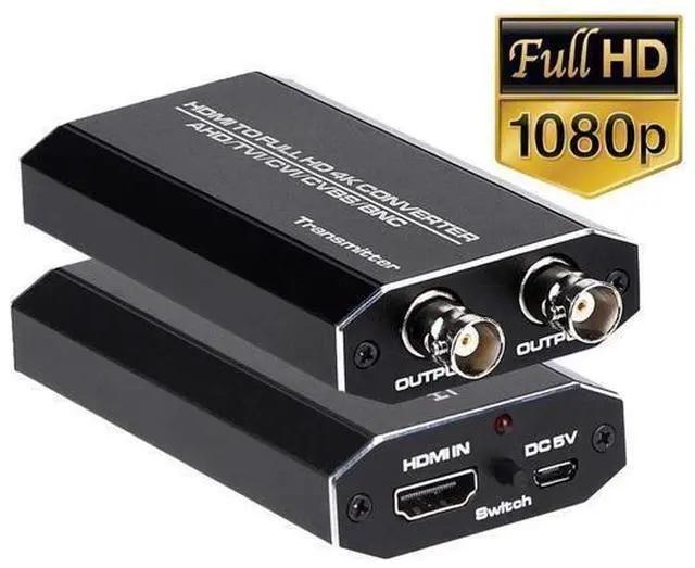 Main image of HDMI to AHD Converter Adapter, with AHD Loopout 500M Repeater, HDMI to BNC Converter Adapter Support 720P/1080P@30Hz for AHD DVR NVR Video Recorder