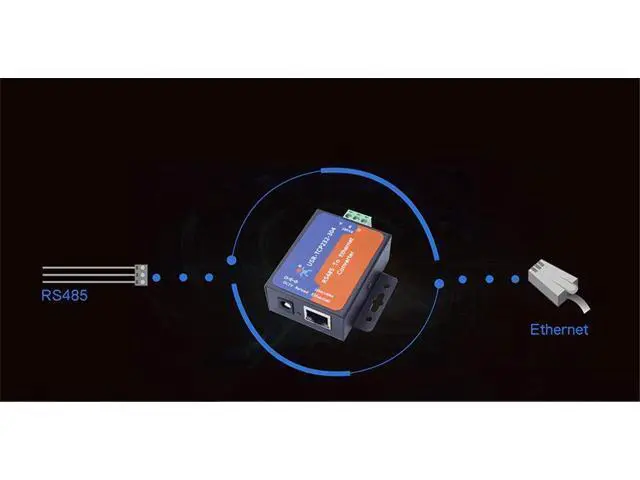 Alt view image 3 of 7 - Single Port Serial Server RS232 RS485 RS422 Serial to Ethernet Converter DC 5V Transparent Transmission Between RS232/RS485/RS422 Ethernet Serial Data Communication Device (TCP232-304 RS485 Port)