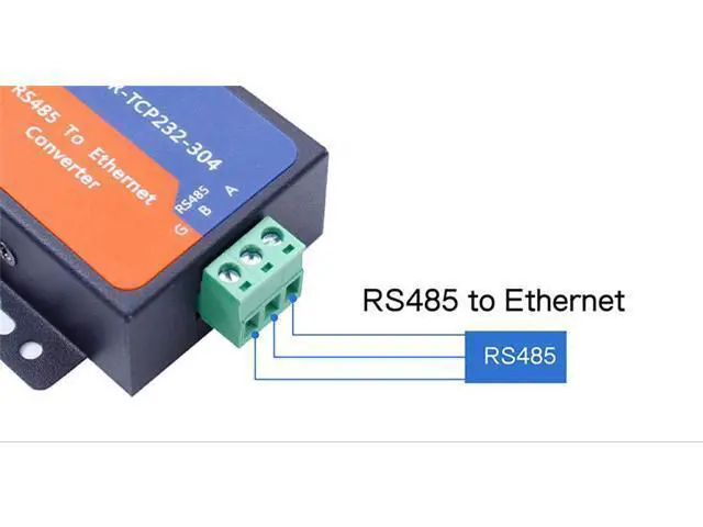 Alt view image 4 of 7 - Single Port Serial Server RS232 RS485 RS422 Serial to Ethernet Converter DC 5V Transparent Transmission Between RS232/RS485/RS422 Ethernet Serial Data Communication Device (TCP232-304 RS485 Port)