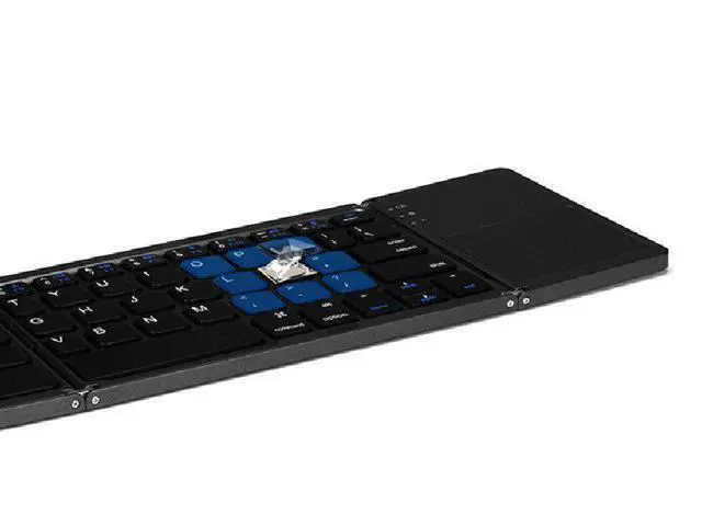 Alt view image 6 of 7 - Foldable Bluetooth Keyboard with Touchpad Wireless Trackpad Keyboard