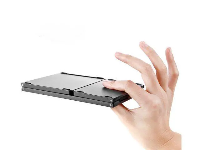 Alt view image 5 of 7 - Foldable Bluetooth Keyboard with Touchpad Wireless Trackpad Keyboard