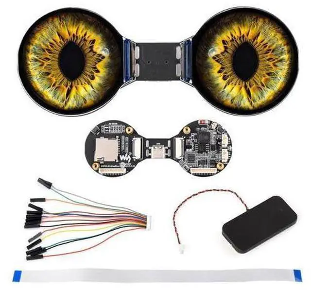 Main image of ESP32-S3 1.28inch Double Eye Round LCD AIoT Development Board, with Dual 1.28inch IPS Displays, 240 × 240 Resolution, Dual-core 240MHz Processor, Wi-Fi/Bluetooth 5 Support