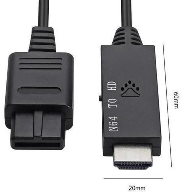 Alt view image 3 of 4 - 1m Converter Adapter Fit for Nintendo 64 To HDMI-compatible Converter Adapter Cable Plug and Play Acceessories for SNES/NGC/SFC