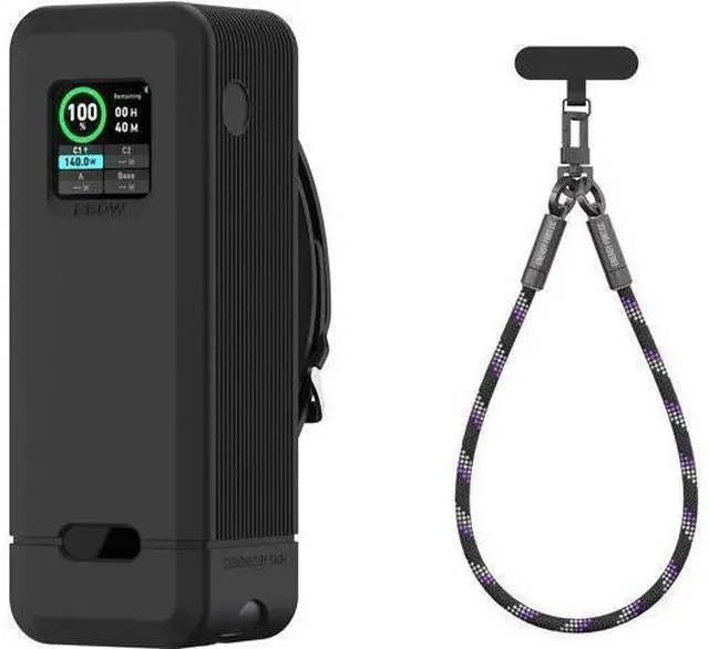 Main image of Silicone Case with Hand Wrist Strap Lanyard for 240W Charging Cable Compatible with Anker Prime Power Bank 27,650mAh 250W