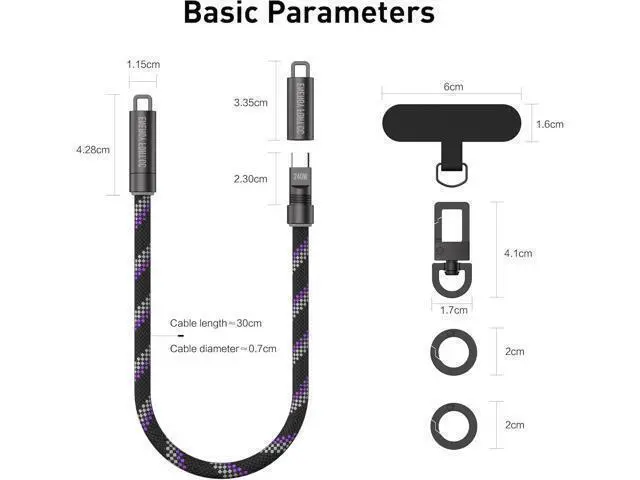 Alt view image 2 of 7 - Silicone Case with Hand Wrist Strap Lanyard for 240W Charging Cable Compatible with Anker Prime Power Bank 27,650mAh 250W