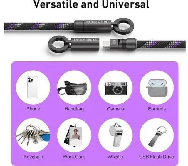 Alt view image 4 of 7 - Silicone Case with Hand Wrist Strap Lanyard for 240W Charging Cable Compatible with Anker Prime Power Bank 27,650mAh 250W
