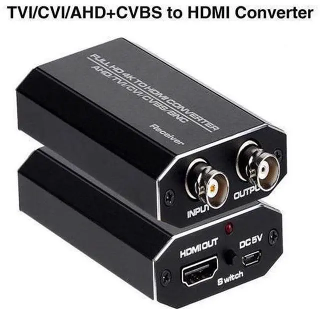 Main image of AHD TVI CVI CVBS to HDMI Converter Adapter, Multimedia Full HD 720P 1080P 3MP 4MP 5MP 8MP BNC to HDMI Video Adapter for Monitor HDTV DVR