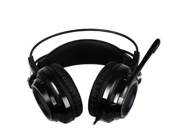 Alt view image 5 of 7 - Black Gaming Headset Wired Headphones with Noise Cancelling Mic for Computer