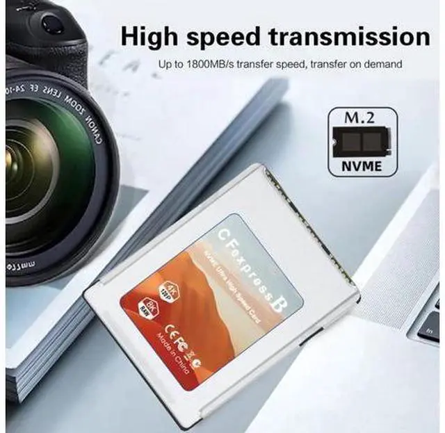 Alt view image 3 of 7 - M.2 NVMe to PCIe 4.0 CF Express Type B Hard Drive Converter Box for Z6/Z7/Z9/R3/R5 Camera Support RAW 4K/8K Video