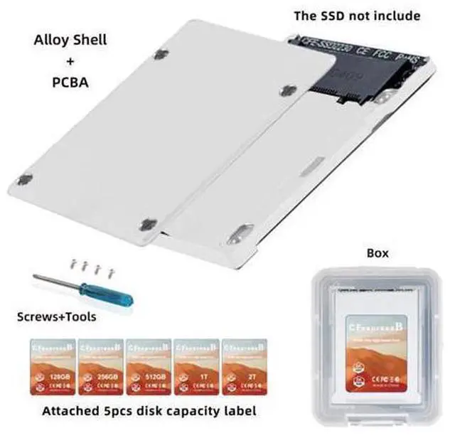 Alt view image 5 of 7 - M.2 NVMe to PCIe 4.0 CF Express Type B Hard Drive Converter Box for Z6/Z7/Z9/R3/R5 Camera Support RAW 4K/8K Video