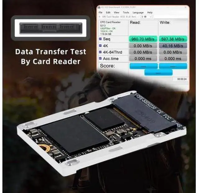 Alt view image 6 of 7 - M.2 NVMe to PCIe 4.0 CF Express Type B Hard Drive Converter Box for Z6/Z7/Z9/R3/R5 Camera Support RAW 4K/8K Video