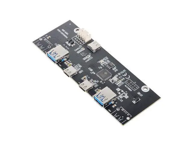 Alt view image 5 of 7 - 5.25" Front Panel CD-ROM Bay USB 3.0 & USB-C HUB 4 Ports Motherboard Adapter