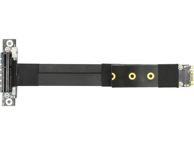 Alt view image 3 of 6 - ADT-R42 Series PCI-E 4X to M.2 NGFF NVMe M Key 2280 Riser Card 32G/BPS PCIe 3.0 x4 High Speed M2 Key-M PCI-Express Extension Cable (R42SL 30CM)