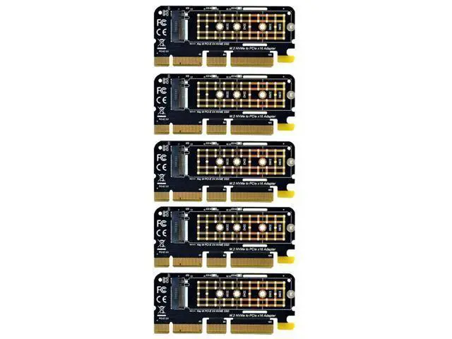 Alt view image 2 of 2 - FOR 5PCS M.2 NVME Adapter M.2 M2 NVME PCIE To M2 Adapter PCI Express X16 X8 X4 SSD M.2 PCI-E Expansion Card