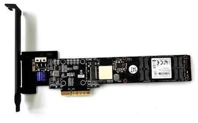 Alt view image 2 of 7 - ADT PCIe 5.0 x4 to M.2/M.3 NVME SSD Adapter Card 128G/bps with Bracket Compatible with M.2 NVMe 2230 2242 2260 2280 22110 SSD (R24B)