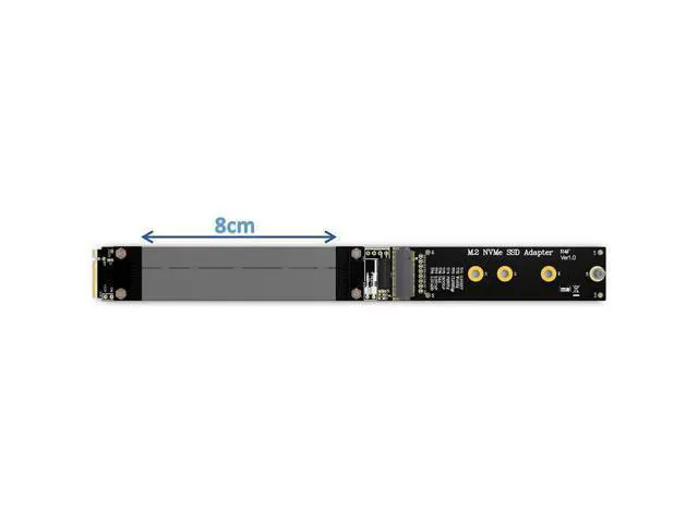 Alt view image 5 of 5 - R44SF / R24SF M.2 NVMe SSD Extension Cable Solid State Drive Riser Card Support M2 to PCI Express 3.0 X4 PCIE Full Speed 32G/BPS(R44SF 20CM)