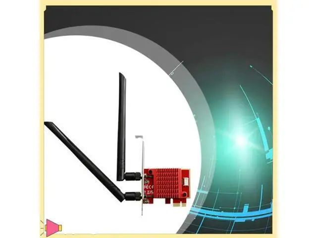Alt view image 2 of 4 - 6 AX210 Wireless Network Adapter Pcie Wireless Network Card Tri Band 2.4G/5.0G/5.8Ghz 5374Mbps Card For Win10