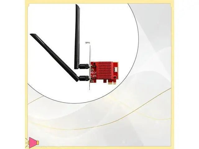 Alt view image 3 of 4 - 6 AX210 Wireless Network Adapter Pcie Wireless Network Card Tri Band 2.4G/5.0G/5.8Ghz 5374Mbps Card For Win10