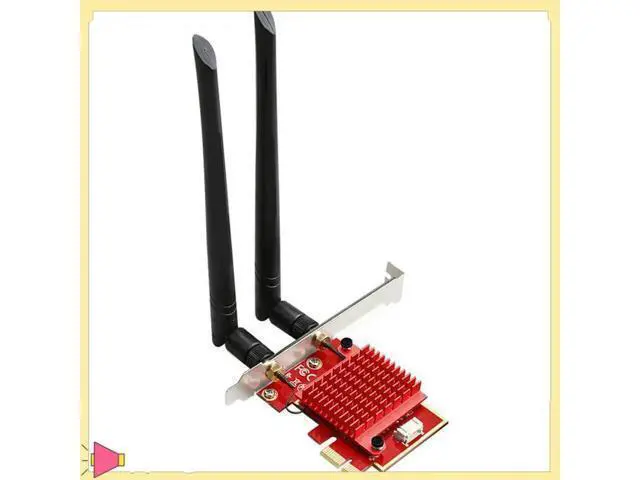Alt view image 4 of 4 - 6 AX210 Wireless Network Adapter Pcie Wireless Network Card Tri Band 2.4G/5.0G/5.8Ghz 5374Mbps Card For Win10
