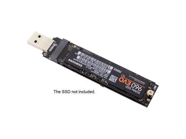 Alt view image 3 of 3 - CY USB 3.0 NVME Adapter M-Key M.2 NGFF SSD External PCBA Conveter RTL9210 Chipset with Case