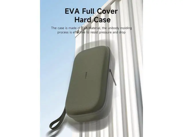 Alt view image 4 of 7 - Hagibis Electronics Organizer Travel Case for Mac Mini M4/M4 Pro 2024 Portable Waterproof Carry Case for Cable, Charger, Docking Station, Power Bank, SD Card, Mouse, USB Flash Disk (Green)