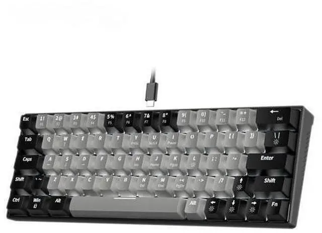 Main image of Mechanical Keyboard 64 Keys RGB LED Backlit Wired Gaming Keyboard