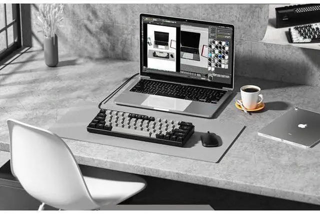 Alt view image 2 of 5 - Mechanical Keyboard 64 Keys RGB LED Backlit Wired Gaming Keyboard