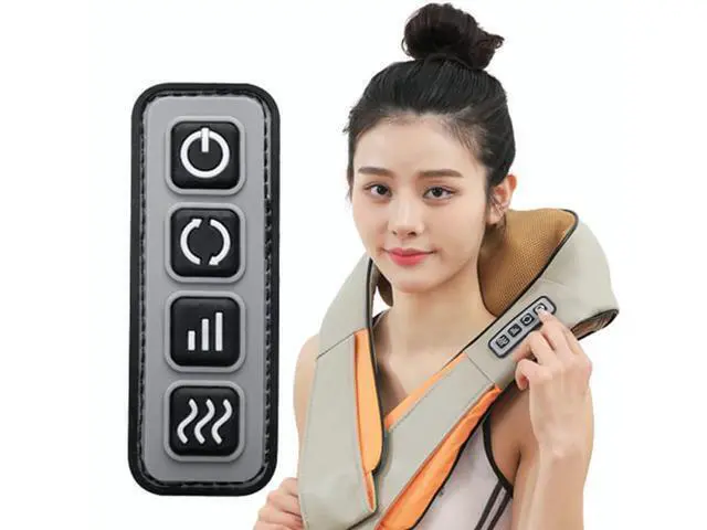 Alt view image 5 of 7 - Massagers for Neck and Back Pain Relief, Great Gifts for Women/Men/Dad/Mom Birthday Black