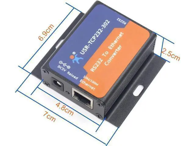 Alt view image 3 of 6 - USR-TCP232-302 Tiny Size RS232 to TCP IP Converter Serial RS232 to Ethernet Server Module Ethernet Converter Support DHCP/DNS (1)