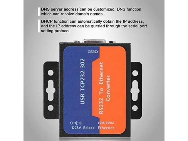 Alt view image 4 of 6 - USR-TCP232-302 Tiny Size RS232 to TCP IP Converter Serial RS232 to Ethernet Server Module Ethernet Converter Support DHCP/DNS (1)