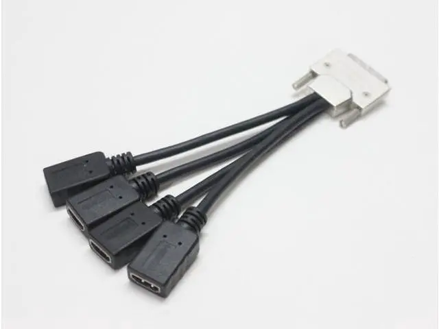 Main image of VHDCI (SCSI 68pin) M to 4 HDMI Ports Splitter VHDCI to 4x HDMI M / F for NVIDIA Quadro NVS and VisionTek AMD Graphics Cards
