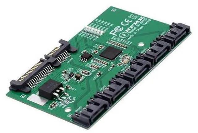 Main image of SATA 3.0 Splitter - 1 to 5 Ports Adapter, HUB Converter, PM Multiplier, Port Selector JMB575