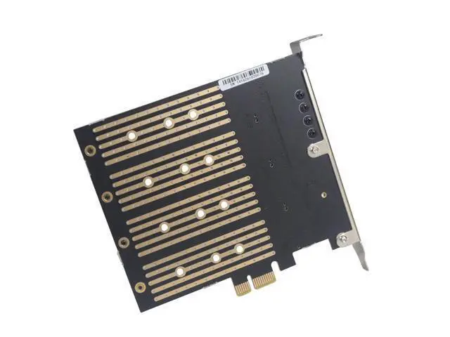 Alt view image 4 of 7 - M2 NGFF M Key B-Key SSD Adapter Card M.2 to PCI-E 3.0 X4 High Speed Expansion Card 1/2/4 Bay SATA Adapter for 2230-22110 SSD Conversion Card (SA3034M)