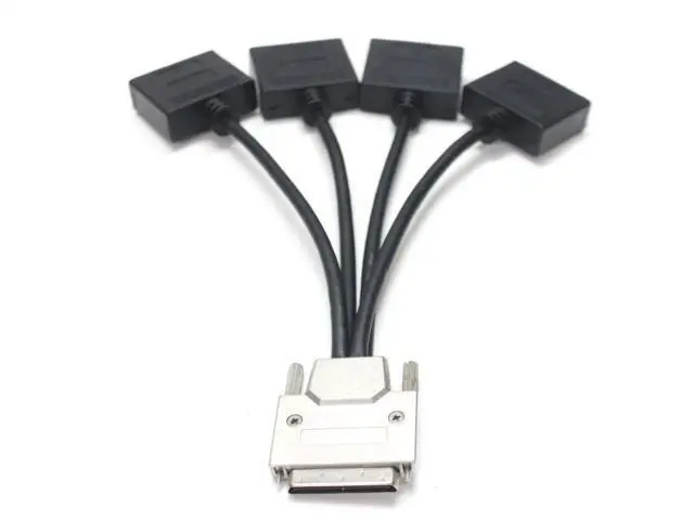 Alt view image 3 of 3 - VHDCI (SCSI 68Pin) M to 4-Port DVI-D (24 + 1) F Splitter Cable for NVIDIA and VisionTek Graphics Cards