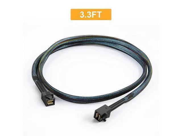 Alt view image 6 of 7 - Internal Mini SAS HD Cable 3.3FT 2Pack, Mini SAS SFF-8643 to SFF-8643 Cable