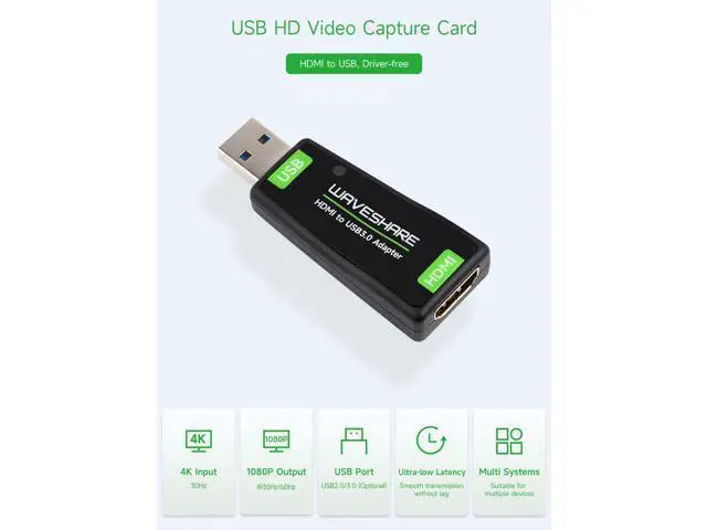 Alt view image 2 of 7 - USB Port High Definition HDMI Video Capture Card, for Gaming/Streaming/Cameras, HDMI to USB