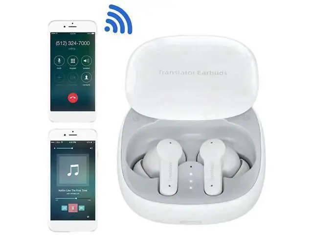 Alt view image 2 of 4 - 144 Languages Real Time Instant Translation Earbuds Bluetooth-Compatible 5.4 Translator Earphones for Travel Business
