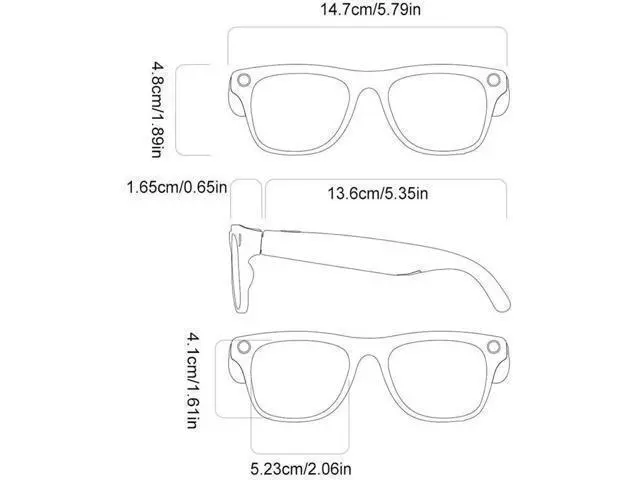 Alt view image 4 of 4 - AI Translation Glasses with Flash Light Sports Video Glasses 1M High Definition Pixel Translation Sunglasses for Trade Business