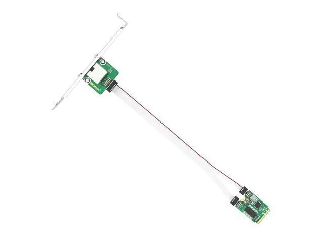 Alt view image 4 of 5 - H!Fiber M.2 A+E Key 2.5G Ethernet Network Card, Realtek RTL8125 Controller, 10/100/1000/2500 Mbps Single RJ45 Port, PCIe X1, with 0.18m(0.59ft) Cable, 2.5 Gigabit NIC for Windows/Windows Server/Linux
