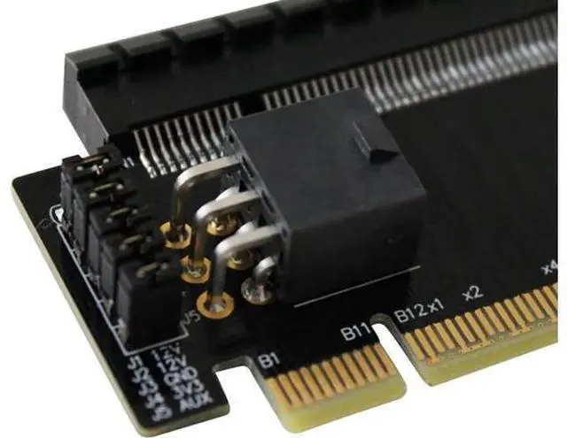Alt view image 4 of 5 - ADT-R33G PCIe 5.0x16 Half Height to Full Height Extension Card Test Adapter Protection Card Compatible with gen3 gen4 gen5