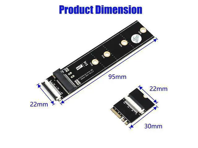 Alt view image 6 of 7 - M.2 NGFF Key M to Key A+E Extension Cable Adapter Card with High Speed FPC Cable for 2230/2242/2260/2280 Laptop SSD Adapter