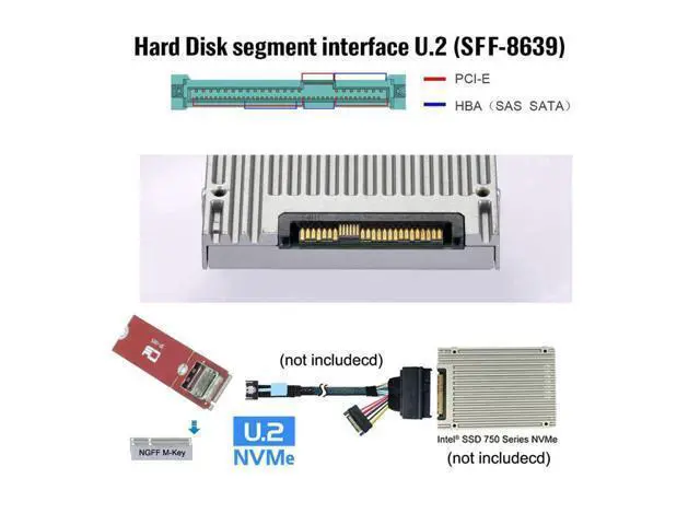 Alt view image 6 of 7 - M.2 NVME NGFF M-Key to PCI-E 5.0 MCIO 4X 38Pin SFF-TA-1016 Convertor Adapter for 2230 2280 PCIe NVME SSD