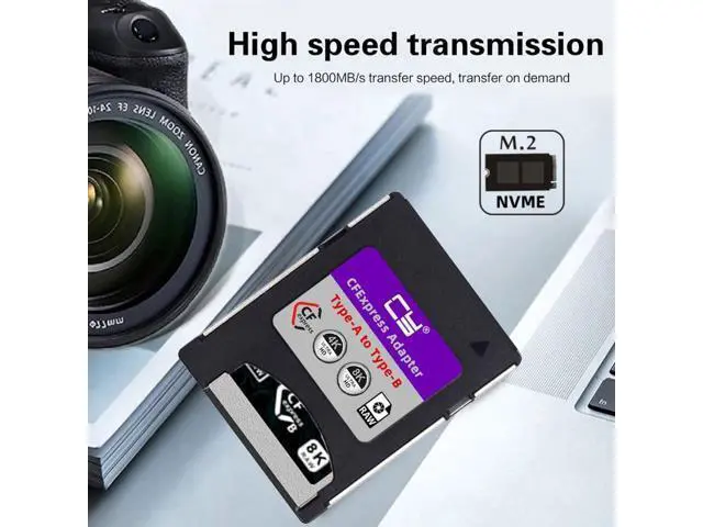 Alt view image 2 of 7 - NVMe PCIe Gen 3x2 CF Express Type-A to Type-B Memory Card Convertor Adapter