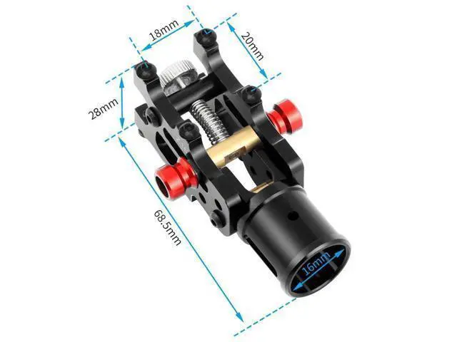 Alt view image 5 of 5 - Z16/Z22/Z30 CNC Aluminum Folding Arm Tube Joint DIY for Dia 16mm/30mm Automatic Auto RC Quadcopter Hexacopter Multi-Rotor (2PCS Z16)
