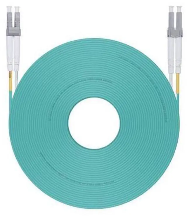 Main image of 50M OM3 LC to LC Fiber Patch Cable, 10Gb Multi-Mode Jumper Duplex LC-LC UPC 50/125um, LSZH, Fiber Optic Cord for 10G/1G MMF SFP Transceiver, Networks and More, 50-Meter(164ft), Green