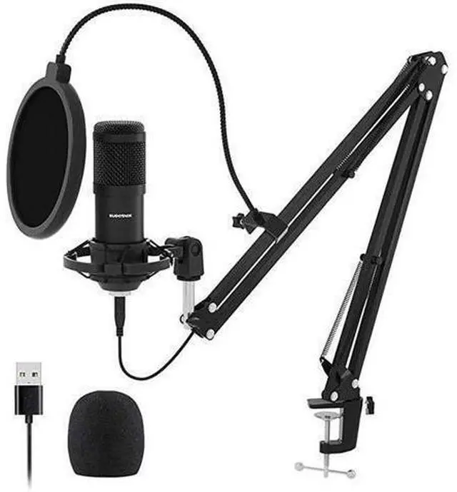 Main image of USB Streaming PC Microphone, Professional 192KHZ/24Bit Studio Cardioid Condenser Mic Kit