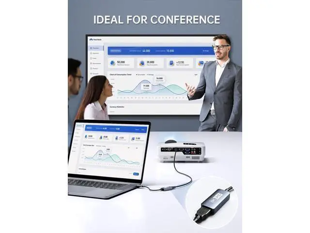 Alt view image 3 of 5 - USB C to HDMI Adapter 8K@60Hz, Type C (Thunderbolt 3/4) to HDMI Converter 4K@120Hz Compatible with MacBook Pro, MacBook Air, iPad Pro/Air, Pixelbook, XPS, Surface Pro and More