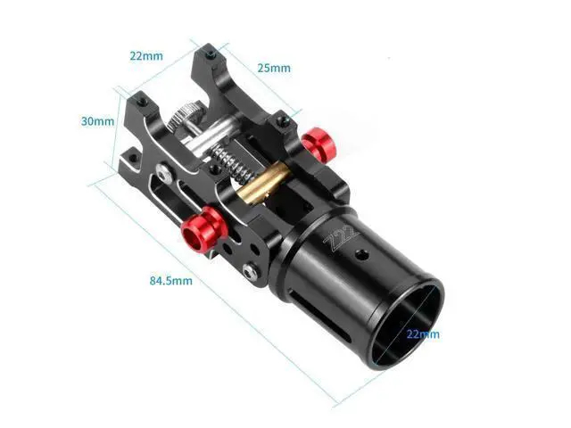 Alt view image 3 of 5 - Z16/Z22/Z30 CNC Aluminum Folding Arm Tube Joint DIY for Dia 16mm/30mm Automatic Auto RC Quadcopter Hexacopter Multi-Rotor (2PCS Z22)