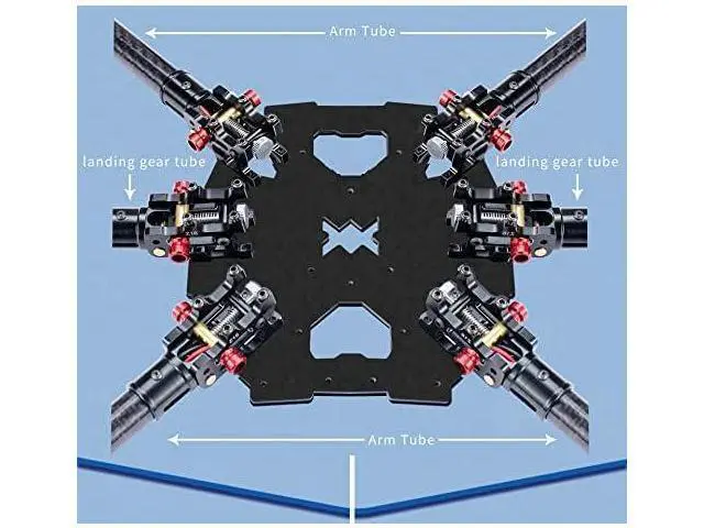 Alt view image 5 of 5 - Z16/Z22/Z30 CNC Aluminum Folding Arm Tube Joint DIY for Dia 16mm/30mm Automatic Auto RC Quadcopter Hexacopter Multi-Rotor (2PCS Z22)