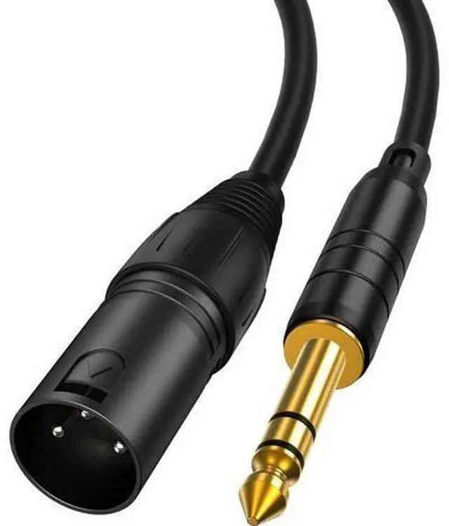 Main image of 1/4" to XLR 50ft, 6.35mm TRS to XLR Microphone Cord,Balanced Quarter inch TRS Plug to 3-pin XL R, 1/4 Inch X LR Mic Patch Cable